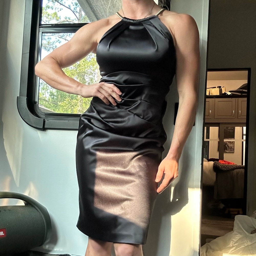 Black maxi dress
